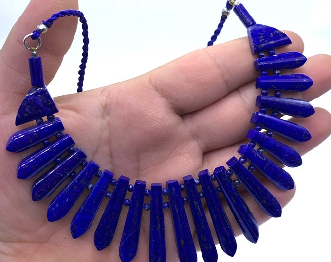 Best Quality Blue Color Lapis Lazuli Necklace, Lapis Stone, Lapis Necklace, Lapis Necklace Stone