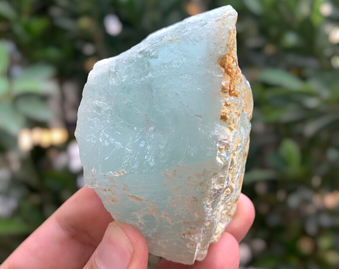 185 Grams Blue Color Aquamarine Crystal, Blue Aquamarine, Aquamarine Stone, Aquamarine Crystal