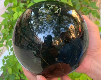 4.95 Kg Large Lustrous Nephrite Jade, Nephrite Jade, Green Nephrite Jade Sphere, Jade Sphere, Nephrite Sphere, Jade Stone Sphere, Nephrite