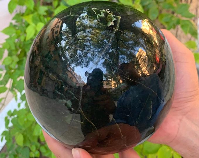 4.95 Kg Large Lustrous Nephrite Jade, Nephrite Jade, Green Nephrite Jade Sphere, Jade Sphere, Nephrite Sphere, Jade Stone Sphere, Nephrite