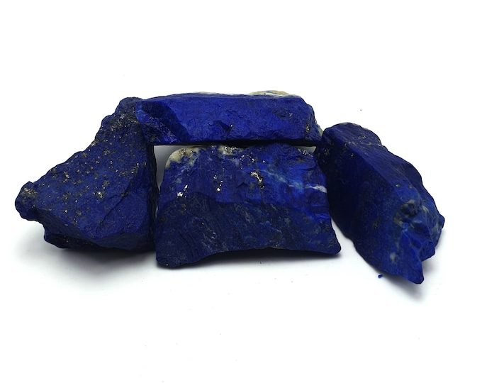 4 Pieces Great Quality Blue Color Lapis Lazuli Raw/Rough ,Lapis Rough, Lapis Stone, Lapis Raw Crystals ,Lapis Lazuli Rough/Raw Stone 155g