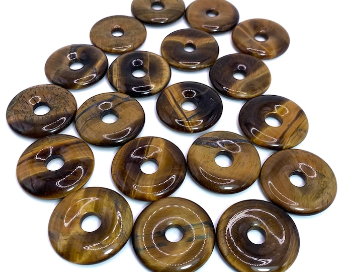 Beautiful Tiger's Eye Donuts, Tiger's Eye Donuts, Tiger's Eye Donut, Lustrous Tiger Eye, Tiger Eye, Tiger Eye Stone Donuts, Tiger Eye Donuts