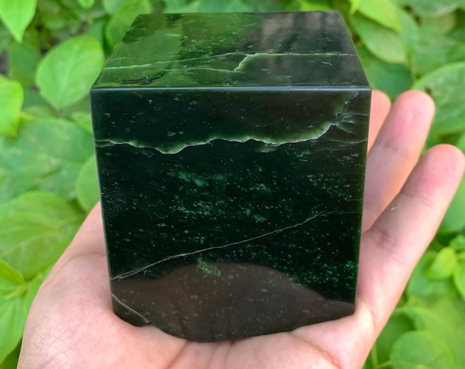 1165 Grams Green Nephrite Jade Cubic Piece, Nephrite Jade, Nephrite Cubic Piece, Jade Cubic, Green Nephrite, Nephrite Jade Stone, Green Jade