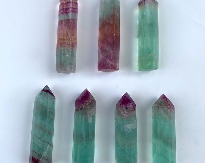 Beautiful Green Fluorite Points, Fluorite Towers, Red Fluorite Towers, Yellow Fluorite Towers, Fluorite Stone Towers, Fluorite Points, Tower