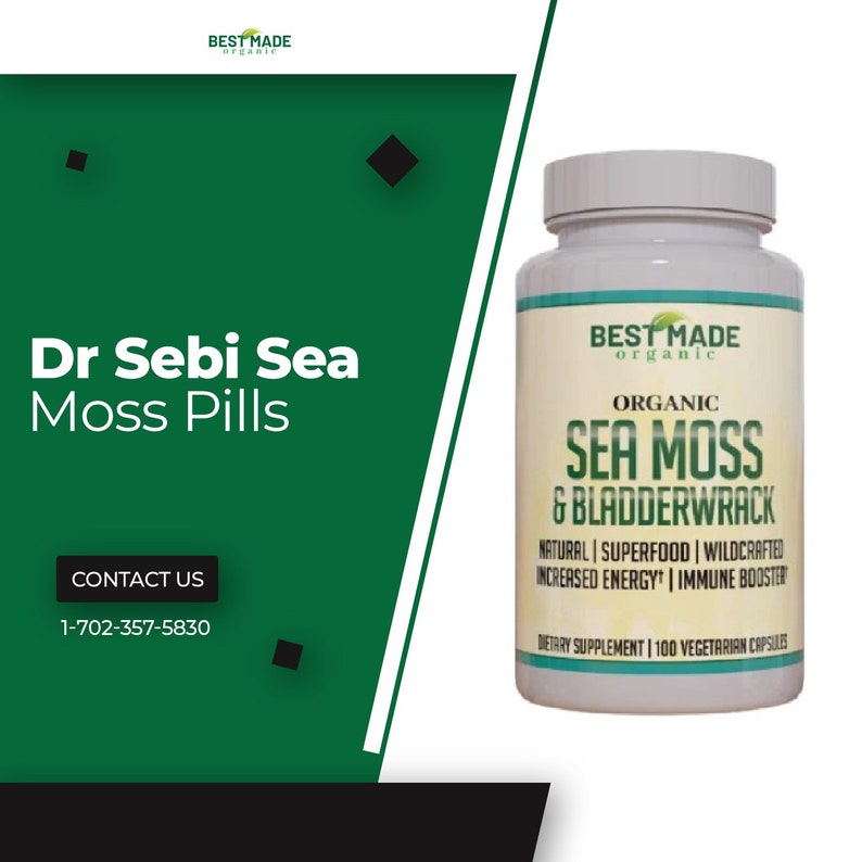 Irish Sea Moss Capsules and Bladderwrack Benefits 100 Count Etsy