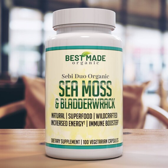 Dr Sebi Sea Moss Capsules And Bladderwrack Pills Irish Moss Etsy