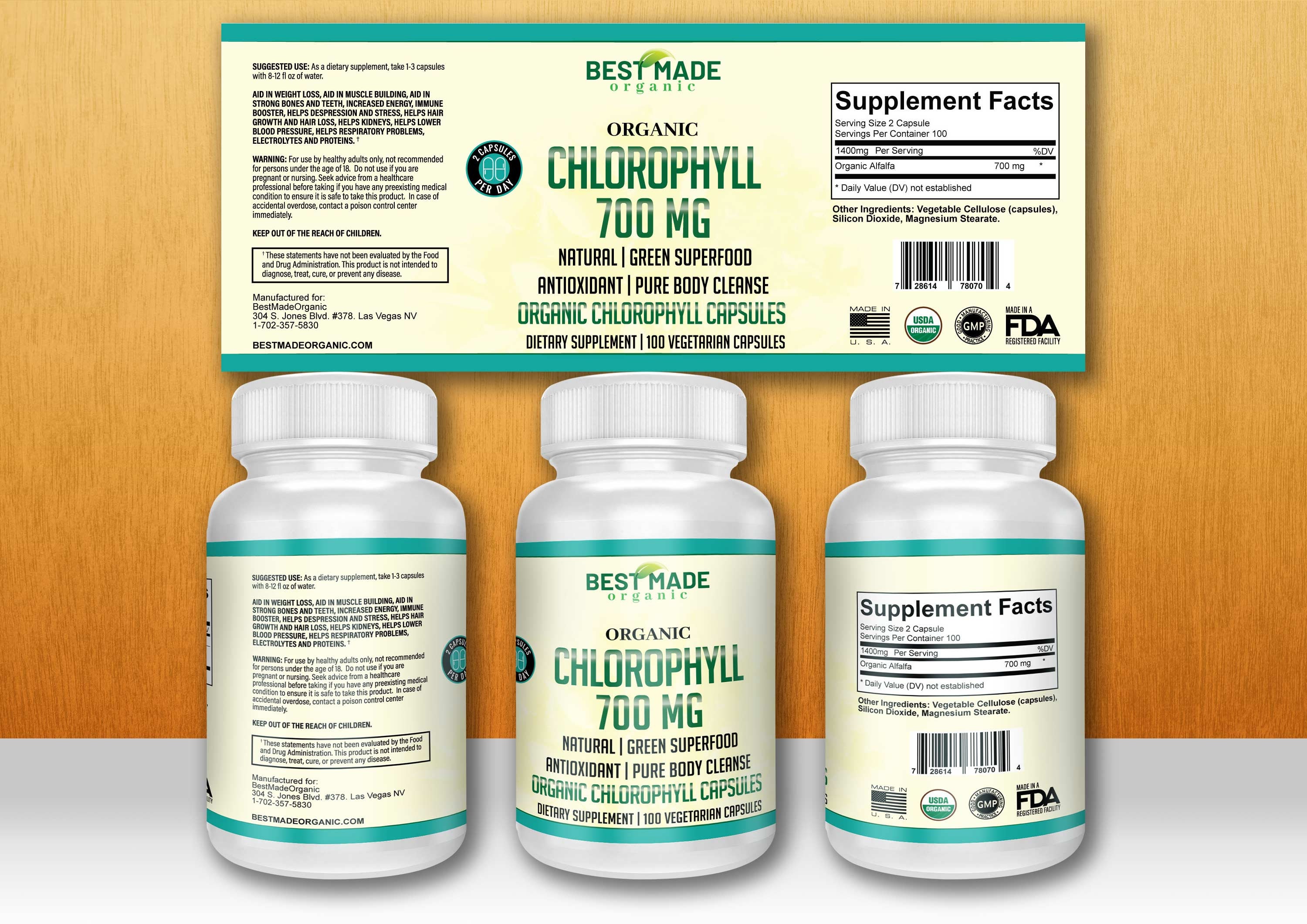 Chlorophyll pills detox capsules 700mg size 00 Organic Etsy
