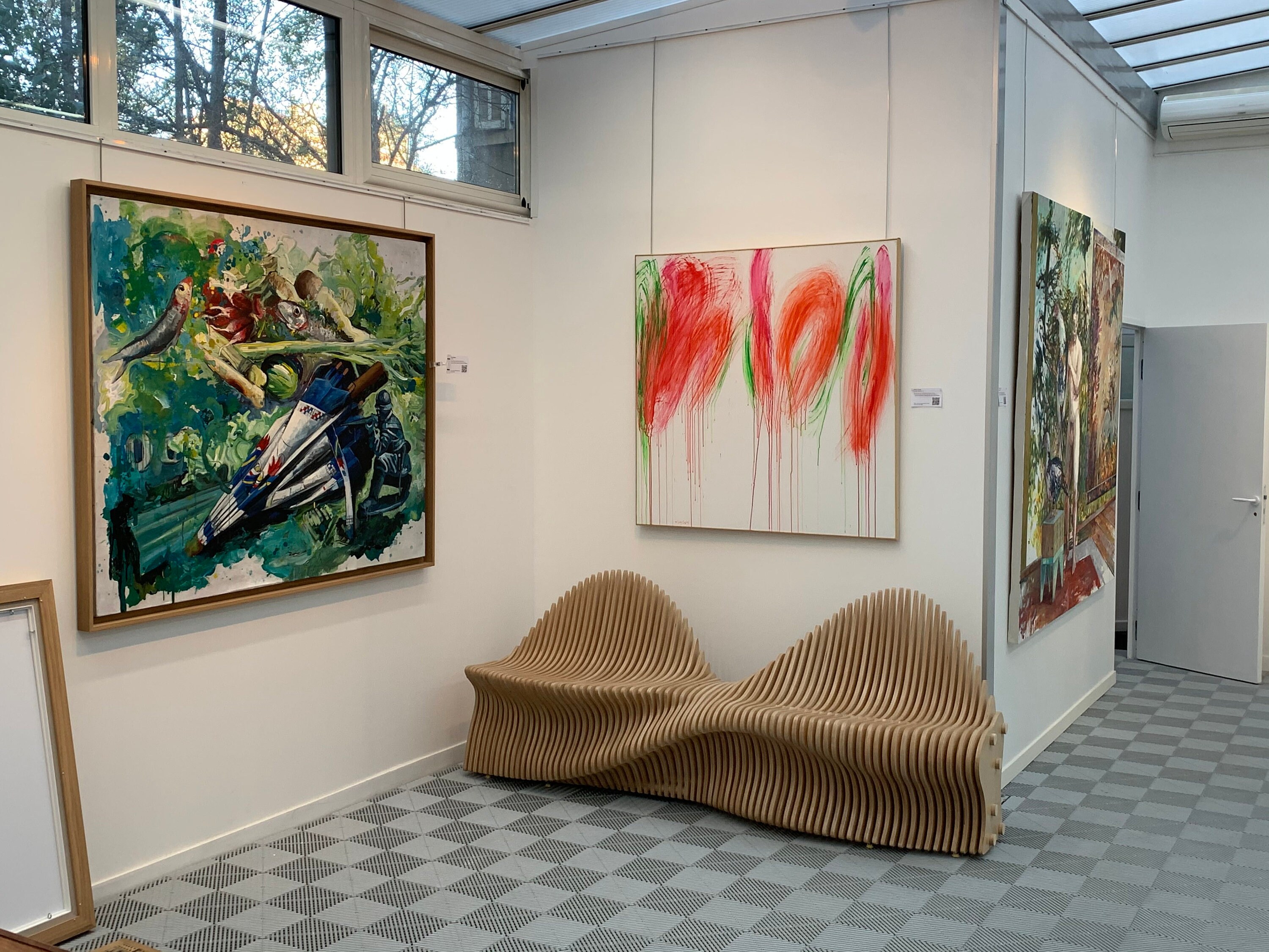 Banquette d'accueil | Bureau de Réception Hôtesse Design Chauffeuse Canapé Sofa Récamier |Chaise Lon