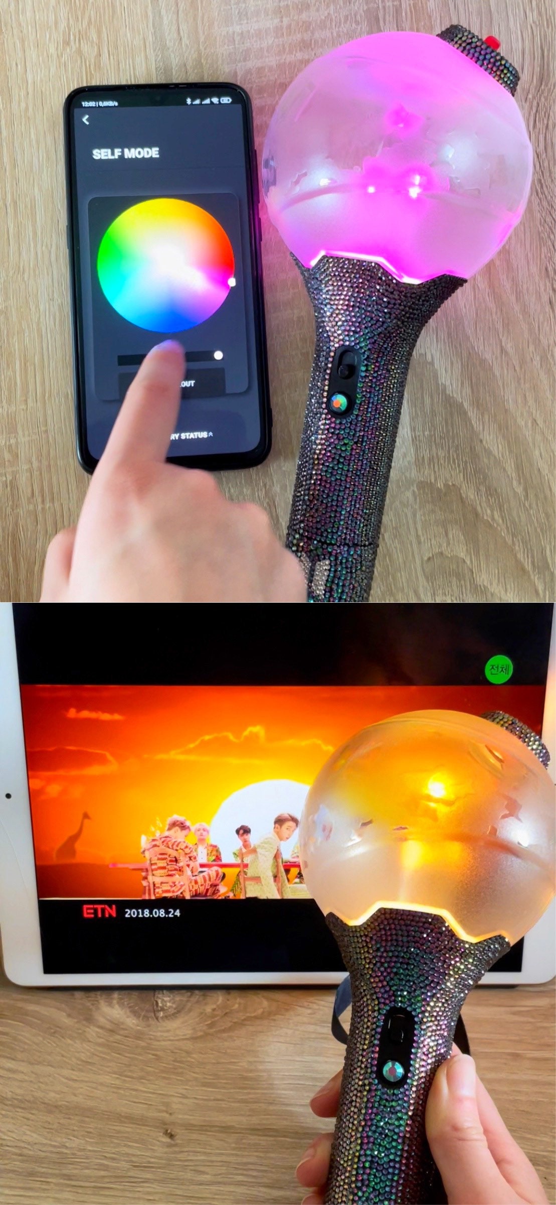 BTS ON:E フルセット　3点 One of a Kind UNOFFICIAL BTS Light Stick Ver. 3 With