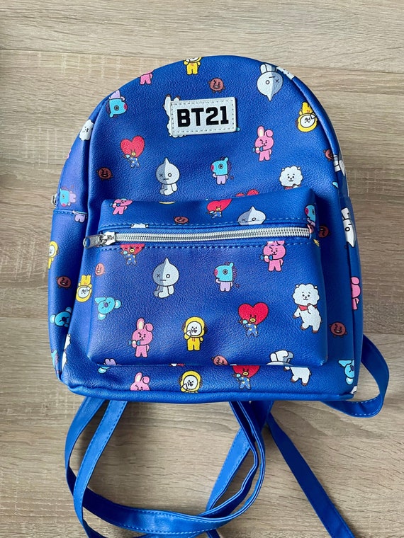 Buy BT21 Blue Backpack BTS Online in India