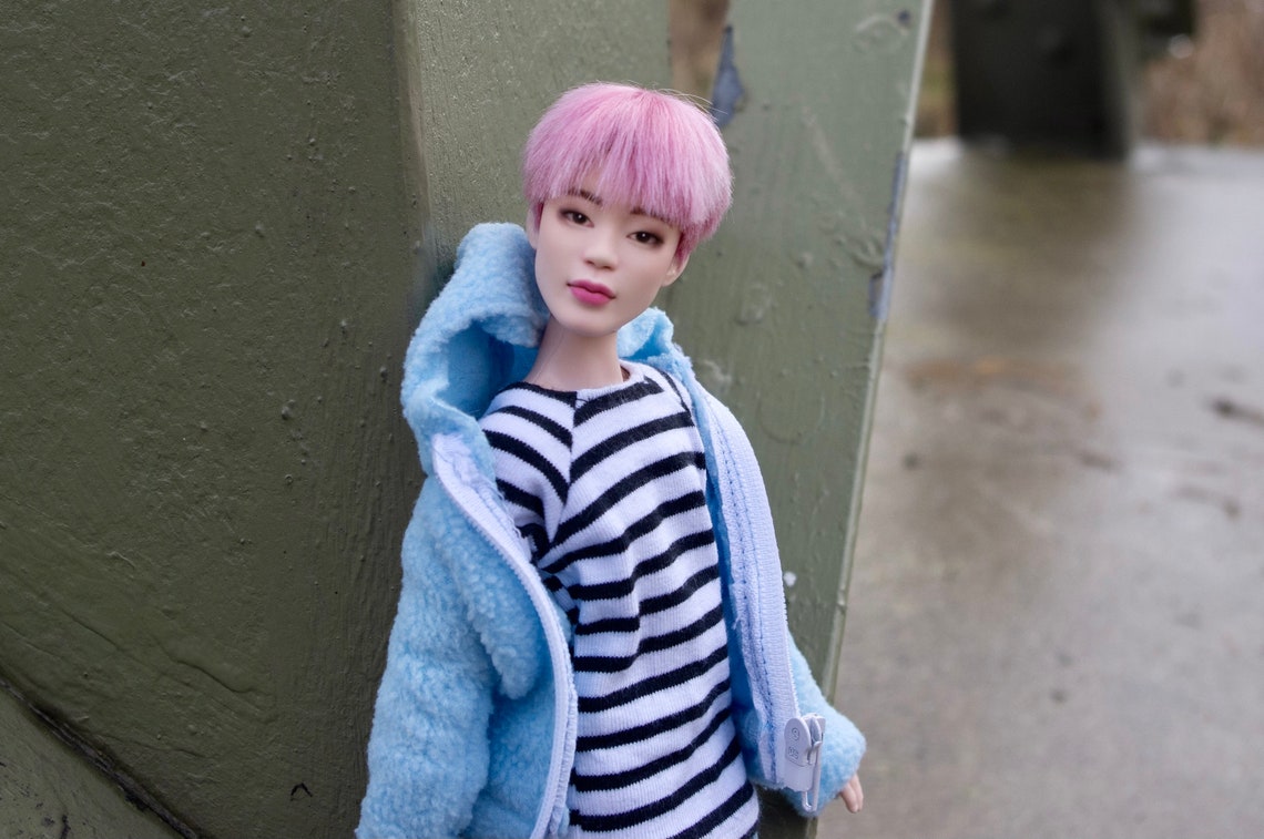 OOAK repaint BTS Mattel doll JIMIN Spring day Etsy