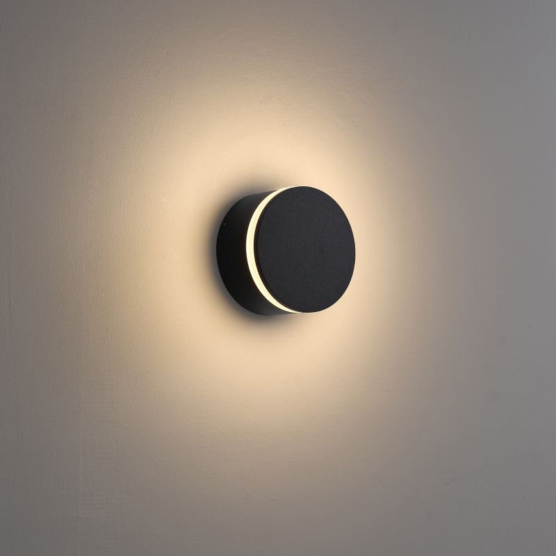 Round Outdoor Wall Light Exterior Wall Sconce LED Porch Etsy 日本