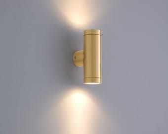 Brass Outdoor Wall Light, Brass Porch Light, Exterior Wall Lighting, Outdoor Sconce, Garden Lighting