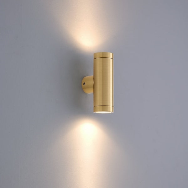 Brass Outdoor Wall Light, Brass Porch Light, Exterior Wall Lighting, Outdoor Sconce, Garden Lighting