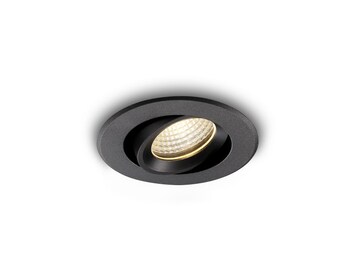 Spot encastrable pour salle de bain - LED noir IP65 6 W, éclairage de soffite élégant encastré - Imperméable et durable pour une utilisation intérieure/extérieure