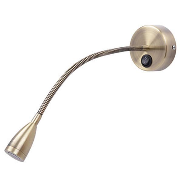 Antico 3 Watt Led Antique Finish Wall Mounted Reading Uk Antico 3 Watt Led Antique Finish Wall, Wall Mounted Led Bedside Reading Lamps