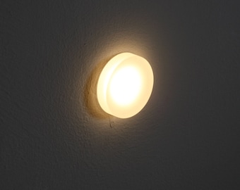 Round 1 Watt Recessed LED Wall Light - Decorative LED Step Light - Interior Wall Light Fixture - Low Level Effect Wall Lighting