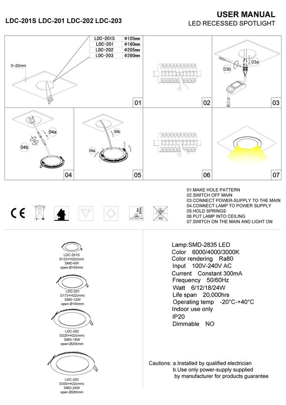 Downlight led 2024 12 watt