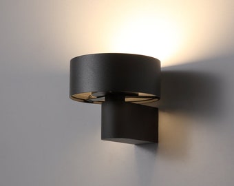 Modern Lighting Indoor Wall Light - 6W Black LED Wall Sconce - Elegant Decorative Interior Lamp