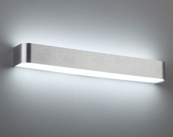 Interior Wall Light - 20W Brushed Aluminium LED, Up and Down Wall Washer Light, Modern Indoor Lighting Fixture