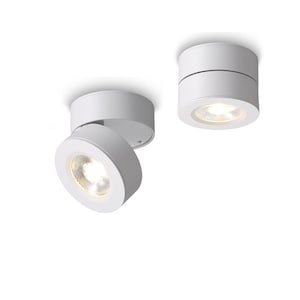 White Surface Mounted Downlight - Adjustable 5 Watt LED Ceiling Spotlight - Enhance Your Room Lighting