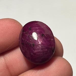 RUBY STAR CABOCHON Natural Round Gemstone For Jewelry 15x18x10mm 31 Cts (9759-63)