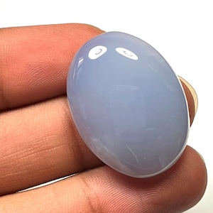Natural AQUA BLUE CHALCEDONY Oval Cabochon/Metaphysical Crystal/Smooth Cabochon/Chalcedony Crystal/Chalcedony For Jewelry Making