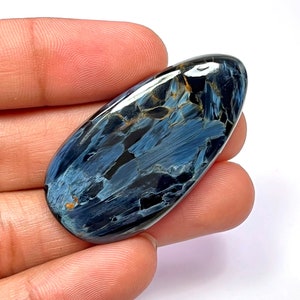 Natural PIETERSITE PEAR CABOCHON Gemstone/Fire Play Pietersite Cabochon/Pietersite Gemstone/chatoyant Pietersite 23x45x5mm 49 Ct