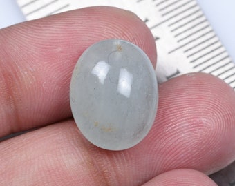 Natural MILKY AQUAMARINE OVAL Shape Cabochon Loose Gemstone For jewelry 13x16x7mm 11.45 Cts (4679-84)