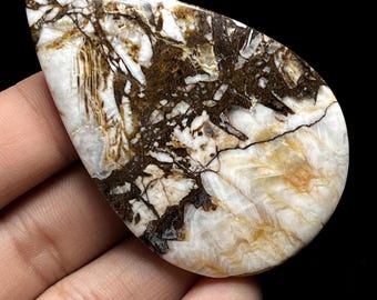 Naturlig VILD HÄST JASPER Päron Cabochon Lös Ädelsten För Smycken