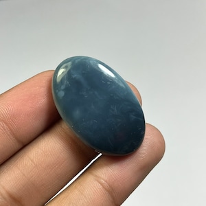 Natural PERUVIAN BLUE OPAL/Owyhee Blue Opal Oval/Round/Cushion/Pear Cabochon Loose Stone Jewelry/Blue Opal Gemstone/Pendant Stone Cabochon
