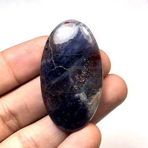 Natural Shine IOLITE Gemstone Oval/Pear/Fancy Cabochon Loose Gemstone For Jewelry/Iolite Gemstone/Blue iolite Pendant Stone