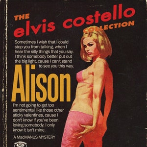 Elvis Costello ALISON Carter Brown Mashup Imprimir