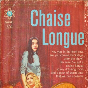 Wet Leg &quot;Chaise Longue&quot; Midcentury Pulp Novel Mashup Art Print