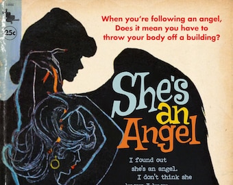 Ze zouden reuzen kunnen zijn "She's an Angel" Pulp Fiction Mashup Art Print