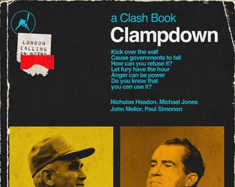 The Clash "Clampdown" / 1960s Sociology Pelican Book Mashup Art Print