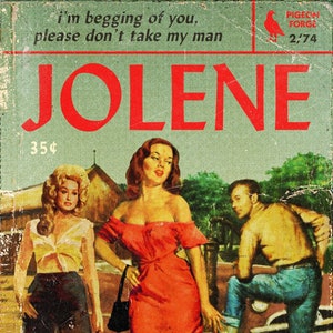 Dolly Parton "Jolene" Pulp Novel Mashup Art Print