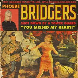 Phoebe Bridgers &quot;You Missed My Heart&quot; Men&#39;s Daring men&#39;s adventure magazine mashup art print
