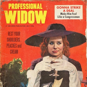Tori Amos &quot;Professional Widow&quot; Detective Magazine Mashup Art Print