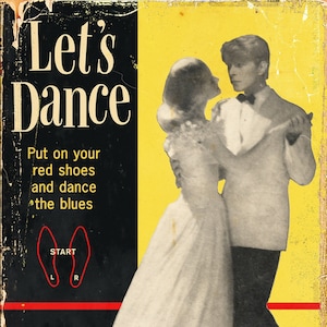 David Bowie "Let's Dance" Arthur Murray Dance Instruction Book Mashup Art Print