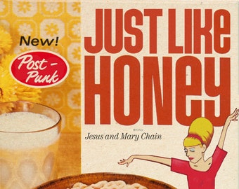 Jesus and Mary Chain "Just Like Honey" Cereal Box Art Mashup Art Print