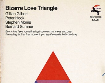 New Order "Bizarre Love Triangle" Math Textbook Mashup Art Print