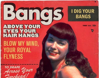 They Might Be Giants "Bangs" 1950s Girly Magazine Mashup Art Print