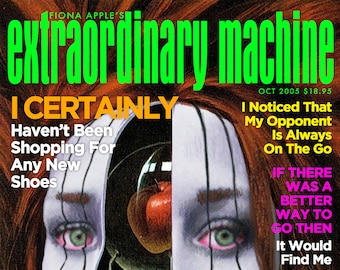 Fiona Apple "Extraordinary Machine" Psychology Today mashup print