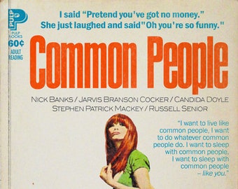 Pulp "Common People" pulp novel paperback mashup print