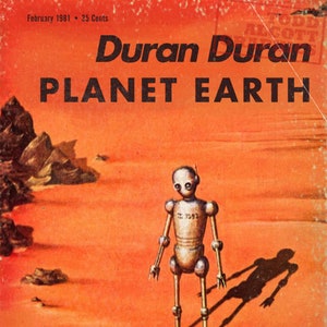 Duran Duran "Planet Earth" Astounding Science Fiction Sci-Fi Magazine Mashup Art Print