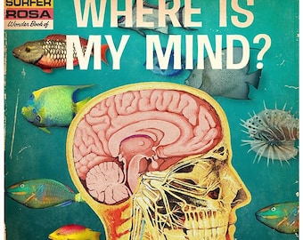 "Wichtel ""Where is My Mind"" Mid-Century Kinderbuch Mashup Kunstdruck."