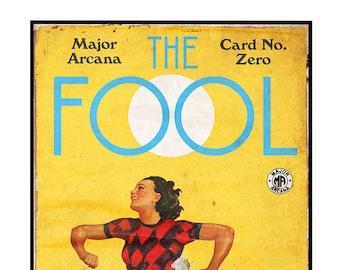 The Pulp Tarot: "The Fool" Tarot Karte Kunstdruck