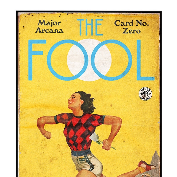 The Pulp Tarot: "The Fool" Tarot Card Art Print