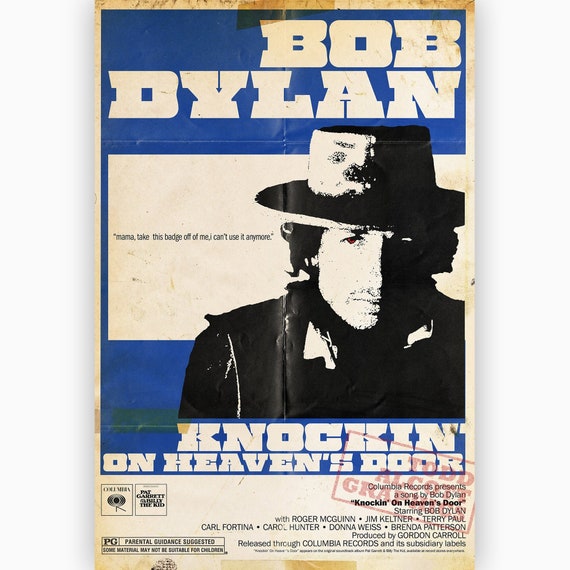 Bob Dylan Knockin On Heaven S Door Movie Etsy